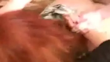 Play Drunk Russian redhead rough fuck with friend