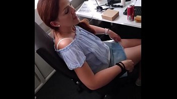 Play Office Slut Angi in Miniskirt