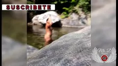 Play Outdoor Masturbation: Latina Exhibitionist Flaunts Wet Pussy & Boobs for Voyeurs