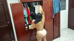 Play Latina Step-Sis with Huge Ass in Lingerie