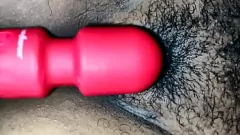 Play Desi Indian Shaved Pussy Vibrator Play