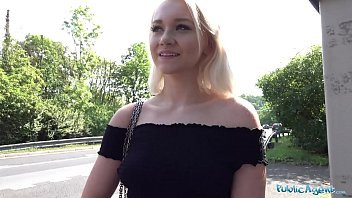 Play Public Agent Blonde teen Marilyn Sugar fucked in the woods